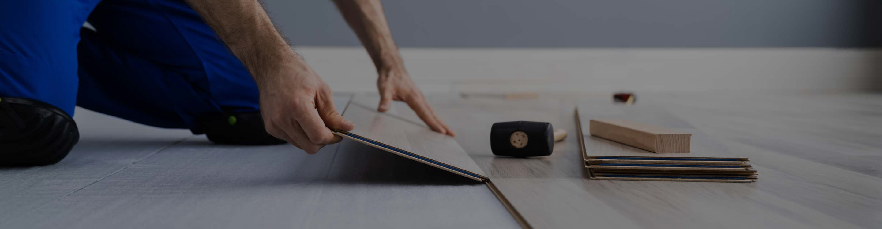 installation of wood look flooring