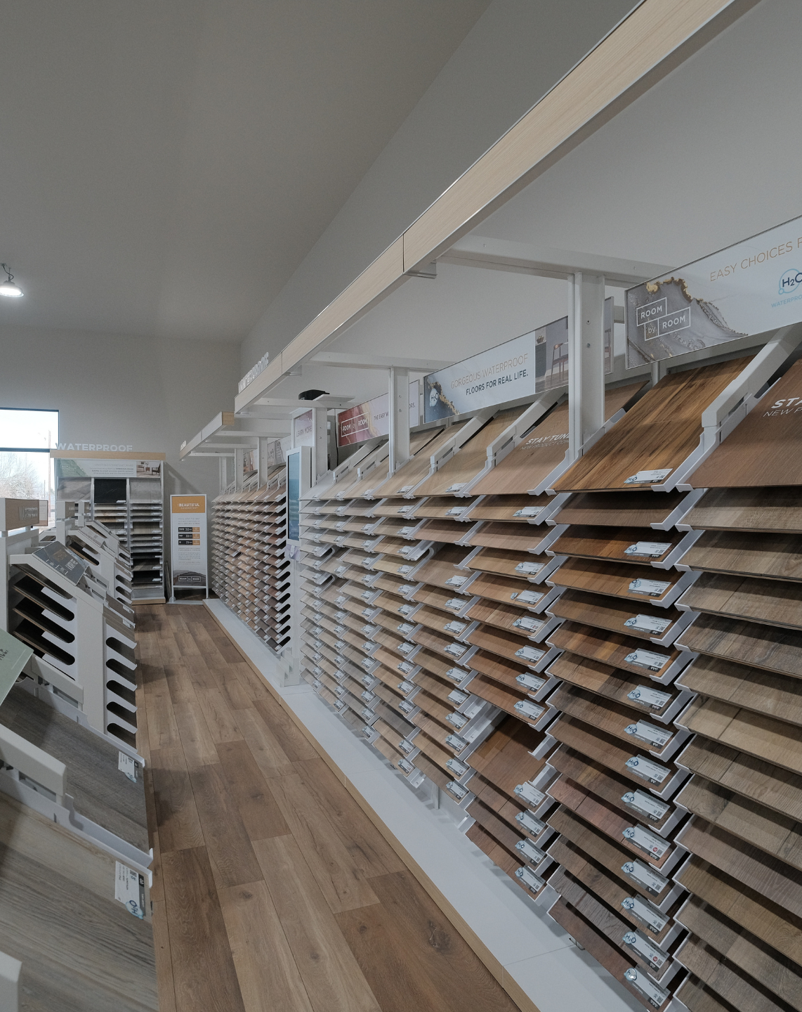 LVP and LVT Flooring Display in Newport, OR